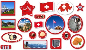 86-teiliges Spar-Set: Schweiz