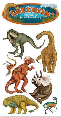 42-teiliges Tattoo-Set Dinosaurier