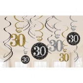 Deko-Set: 30. Geburtstag - Sparkling Celebration