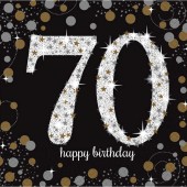 Deko-Set: 70. Geburtstag - Sparkling Celebration