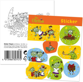 1 Sticker-Bogen Die Olchis