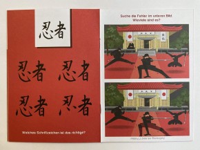 Mal- und Rätselheft "Ninja"