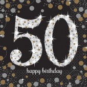 Deko-Set: 50. Geburtstag - Sparkling Celebration