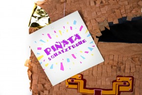 Pinata Schatztruhe mit Zubehör