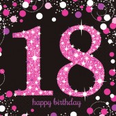44-teiliges Spar-Set: 18. Geburtstag - Sparkling Pink