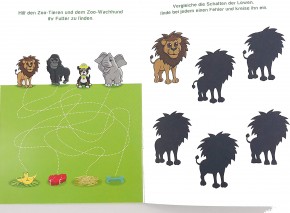 Mal- und Rätselheft Zoo & Zootiere