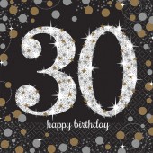 Deko-Set: 30. Geburtstag - Sparkling Celebration