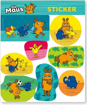 4 Sticker-Bögen Die Sendung mit der Maus
