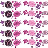 58-teiliges Party-Set: 18. Geburtstag - Sparkling Pink