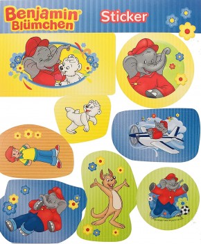 4 Sticker-Bögen Benjamin Blümchen