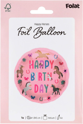 Folienballon Fröhliche Pferde