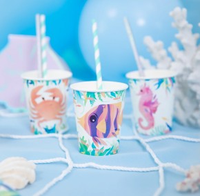 6 Party-Becher Ozean