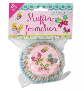 40 Muffinförmchen Schmetterlinge