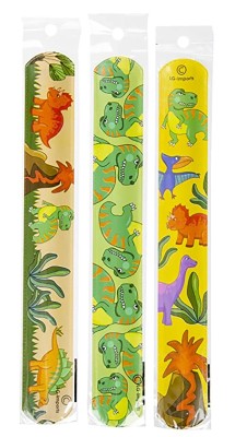 12 Schnapp-Armbänder Dinosaurier