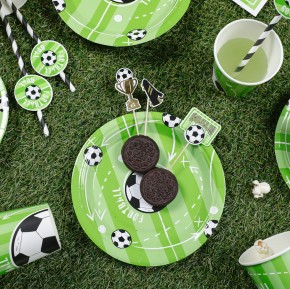 6 Teller Fußball