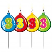 Deko-Set für den 3. Geburtstag