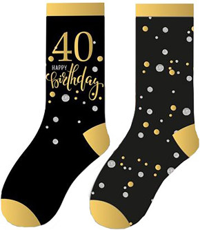 Socken - Happy Birthday 40. Geburtstag