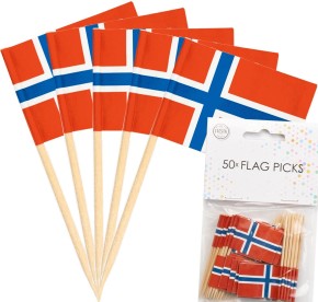 50 Flaggenpicker Norwegen
