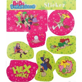 4 Sticker-Bögen Bibi Blocksberg