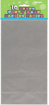 10 Partytüten Silber