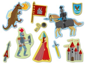 59-teiliges Spar-Set: Ritter und Drache