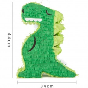 Pinata Grüner Dino mit Zubehör